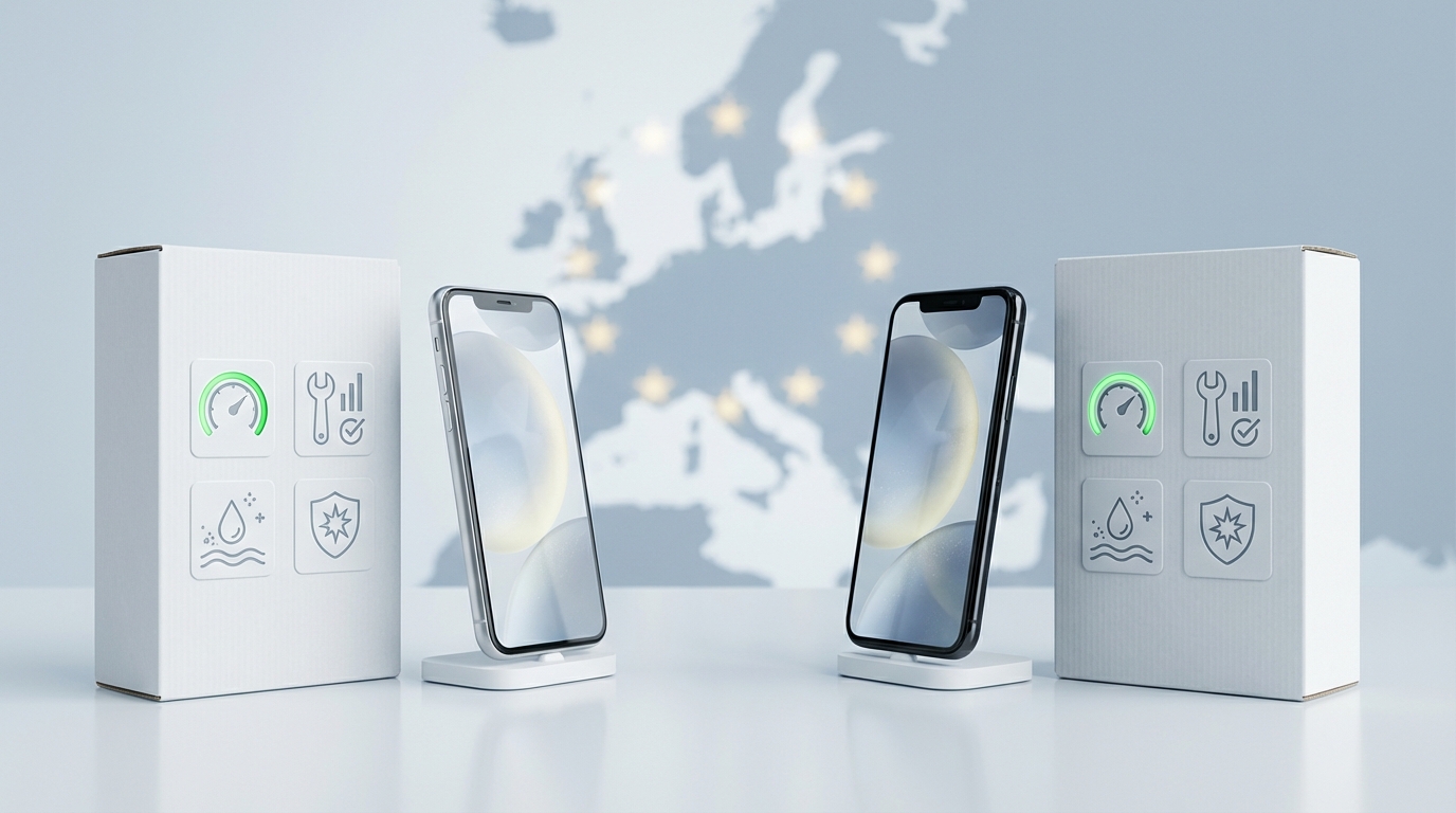 Új mobiltelefon címke: kötelező matrica jön az EU-ban 2025-től